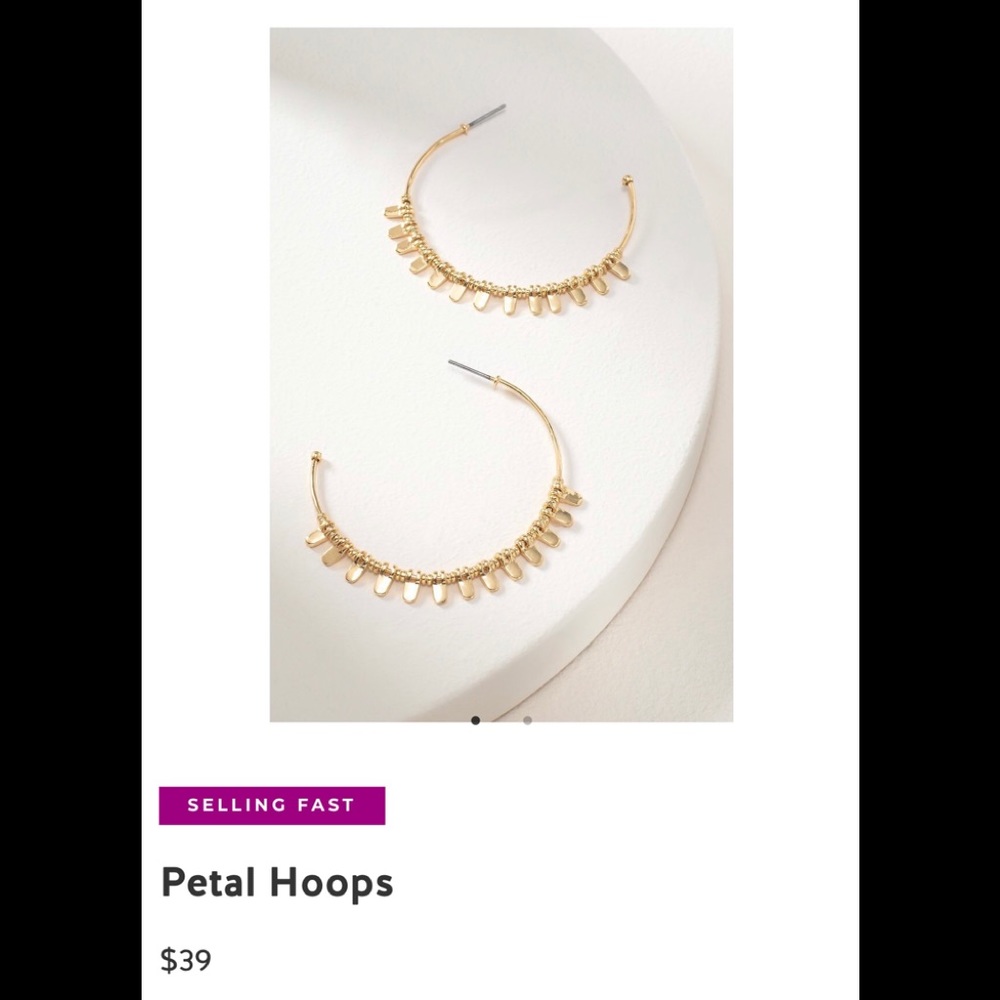 Stella and Dot Petal Hoops